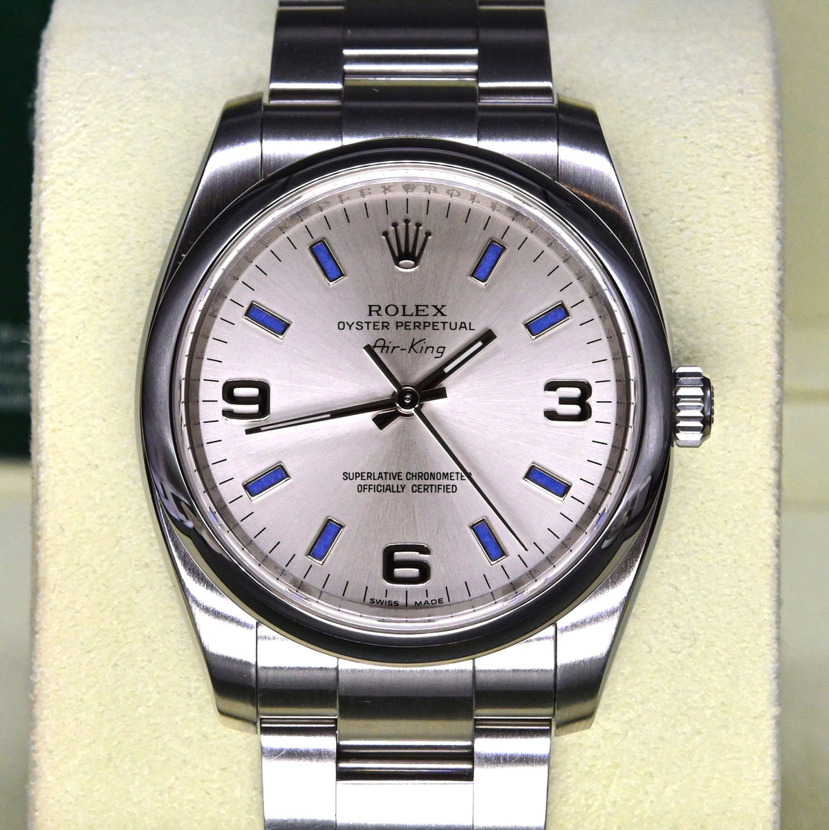 Rolex cheap 114200 blue