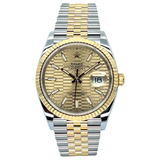 Rolex Datejust 36 36mm 126233-0039 Golden Fluted Motif Dial (Jubilee Bracelet)