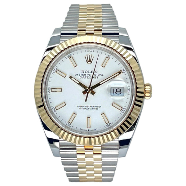 Rolex Datejust 41 41mm 126333-0016 White Index Dial (Jubilee Bracelet)