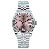 Rolex Datejust 31 31mm 278274-0024 Pink Dial with VI Diamonds