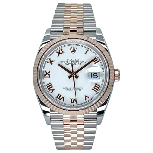 Rolex Datejust 36 36mm 126231-0015 White Roman Dial (Jubilee Bracelet)