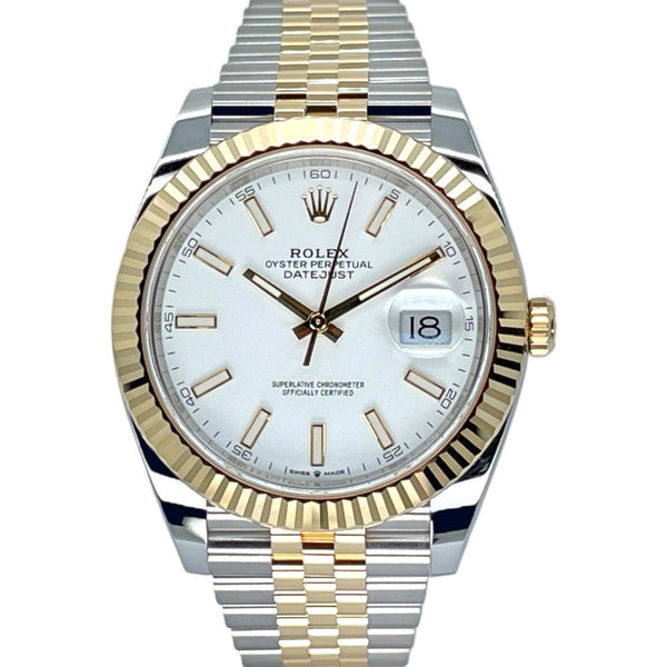 Rolex Datejust 41 41mm 126333-0016 White Index Dial