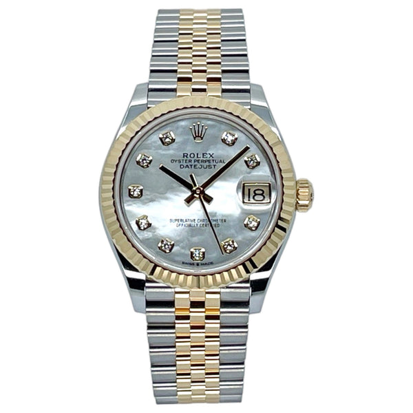 Rolex Datejust 31 31mm 278273-0028 White Mother-of-Pearl Dial with Diamonds