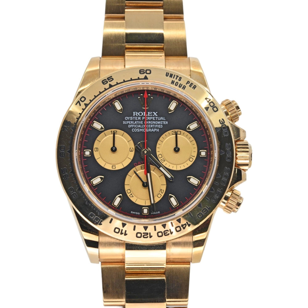 2019 Rolex Cosmograph Daytona Yellow Gold 40mm 116508-0009 