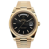 Rolex Day-Date 40 40mm 228238-0067 Bright Black Index Dial