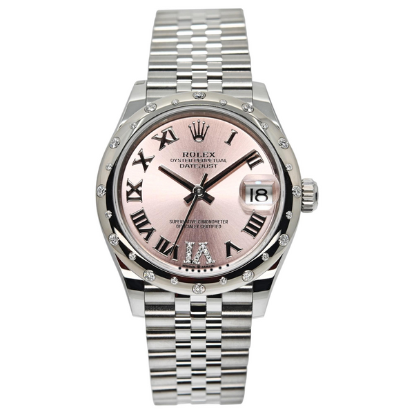 Rolex Datejust 31 31mm 278344RBR-0026 Pink Dial with VI Diamonds