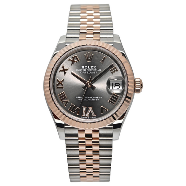 Rolex Datejust 31 31mm 278271-0030 Slate Roman Dial with VI Diamonds (Jubilee Bracelet)